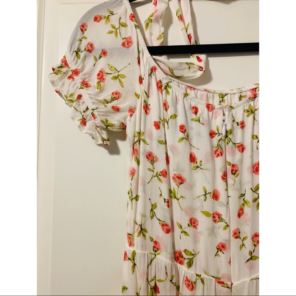 Reformation Dress, white floral, SIZE 4